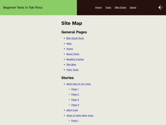 toki-pona/beginner-material/sitemap screenshot