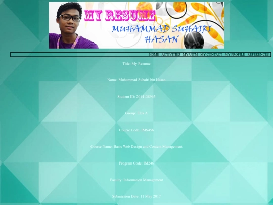 aboutme screenshot