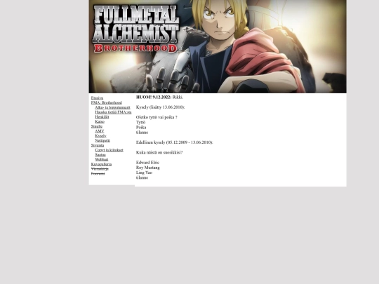 fma/kysely screenshot