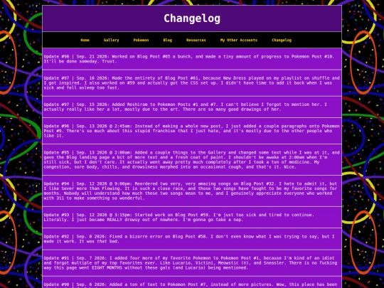 changelog screenshot