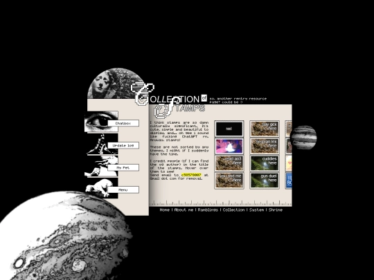 collection/stamps screenshot