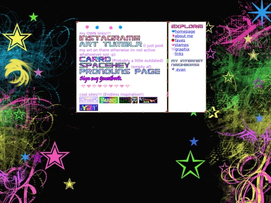 links screenshot