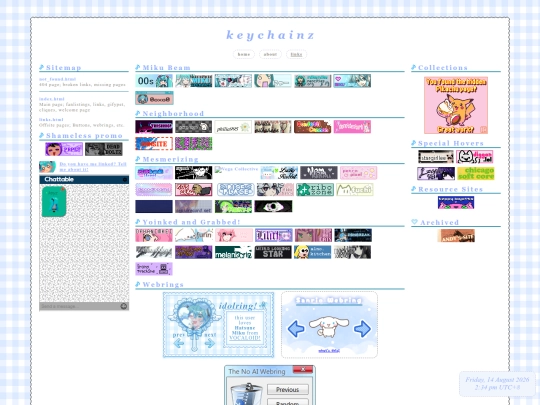 links screenshot