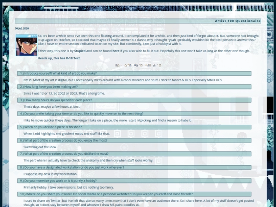 dir/inner/posts/2026-07-06-Artist-100-Questionaire screenshot