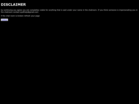 chatdisclaimer screenshot