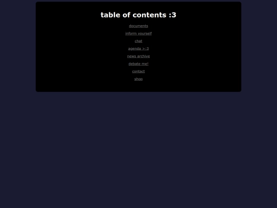 tableofcontents screenshot