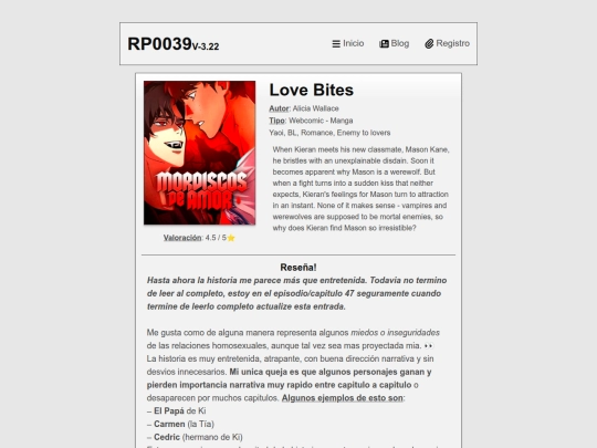 es/log/love-bites screenshot