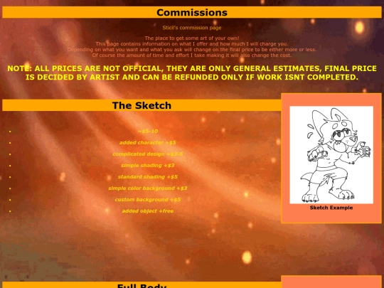 commissions screenshot