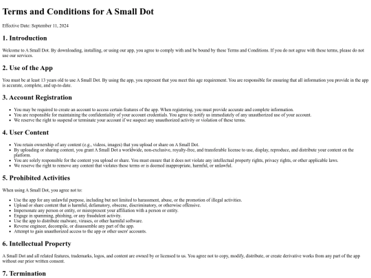 terms-and-conditions screenshot