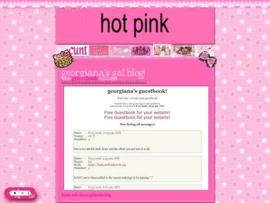 guestbook screenshot