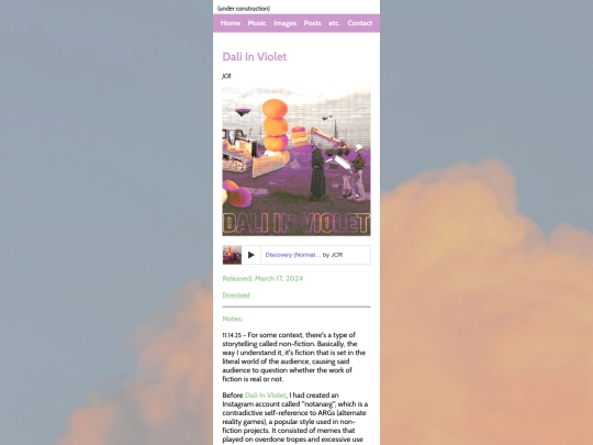 music/dali-in-violet screenshot