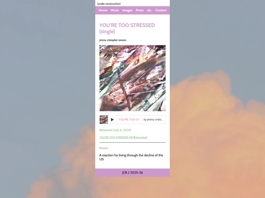 music/youre-too-stressed screenshot
