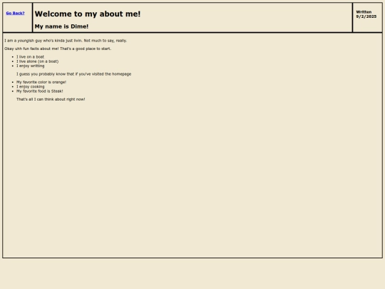 aboutme screenshot