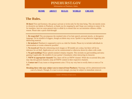 rules screenshot