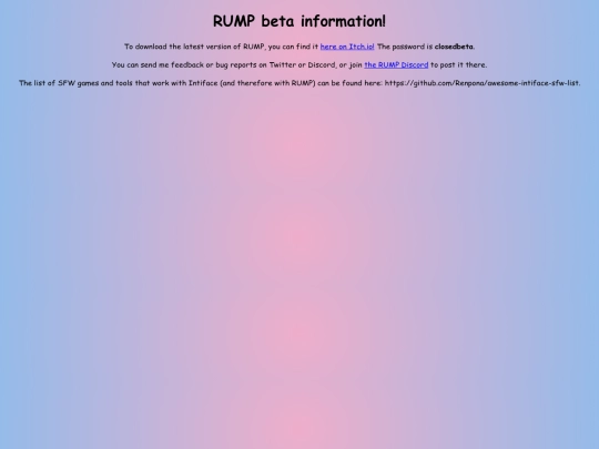 rump-beta screenshot