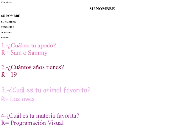 ejercicio chismografo/Chismografo screenshot