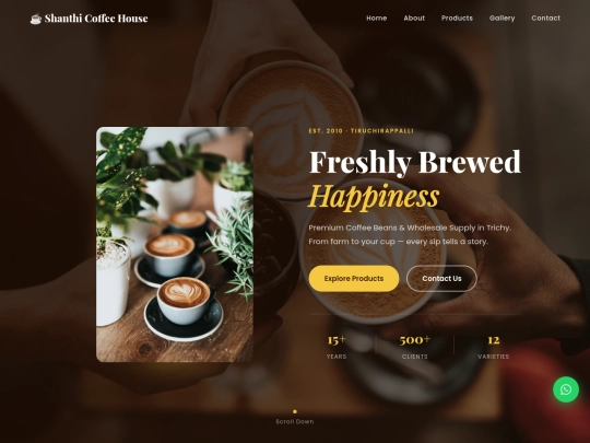Shanthi coffee  screenshot