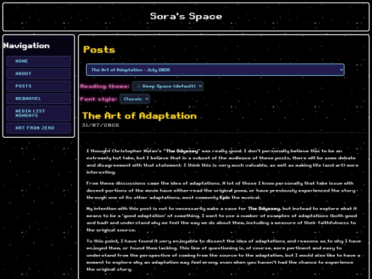 posts screenshot