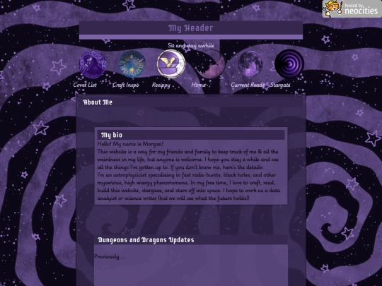 about-me screenshot