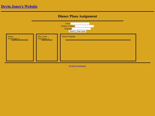 dinner/dinner screenshot