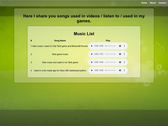 music screenshot