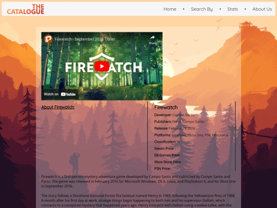 games/firewatch screenshot