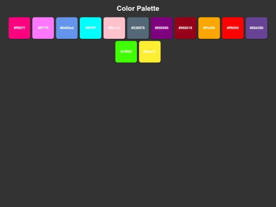 colorpalete screenshot