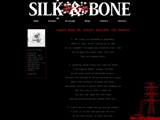 writings/cupidgavemecloves screenshot