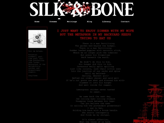 writings/eatingdinnerwithmywife screenshot