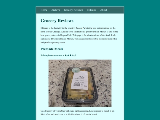 groceries screenshot