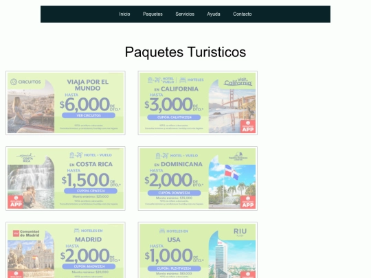 Paquetes screenshot