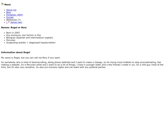aboutme screenshot