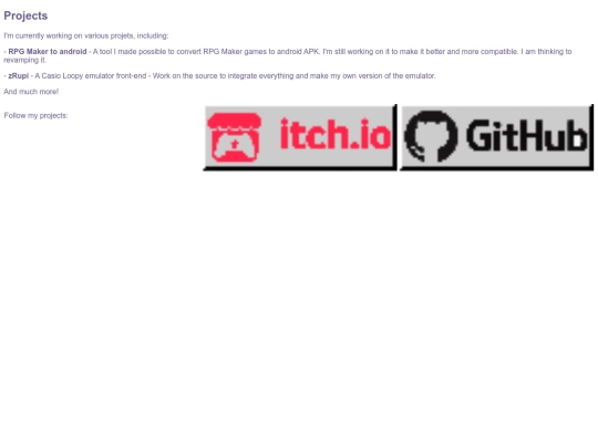 projects screenshot