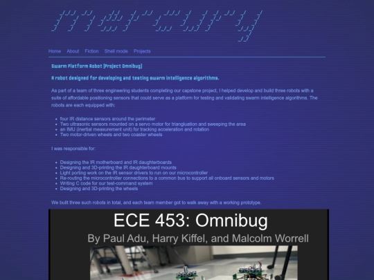 projects/robot_omnibug screenshot
