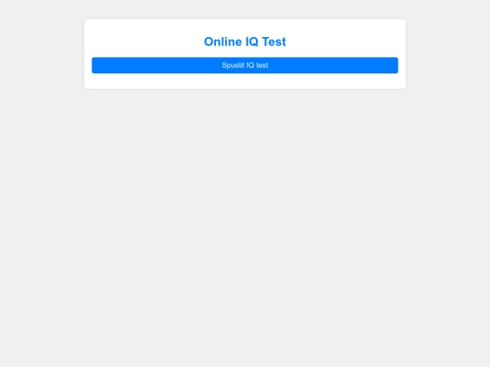 Online IQ Test screenshot