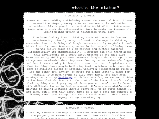 status screenshot