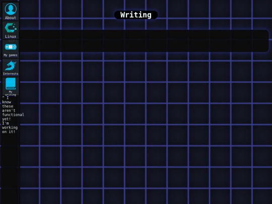 writing screenshot