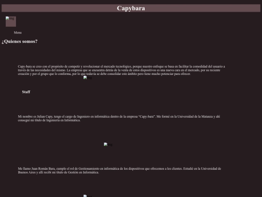 ¿Quienes somos screenshot