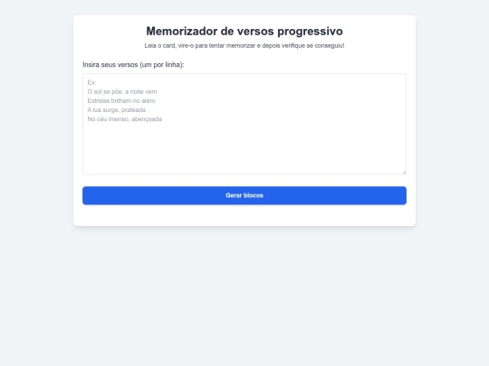 Memorizadordeversos screenshot