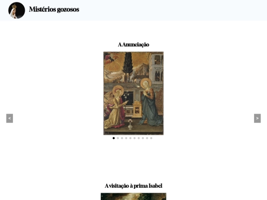 rosarioemimagens/misteriosgozosos screenshot