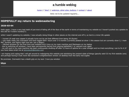 blog screenshot