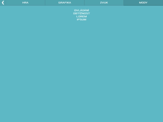 cg/gui/nastaveni/mody screenshot