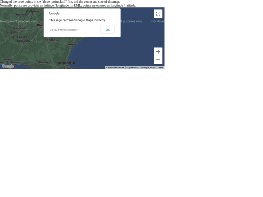 GEOG3530/code12/12_11_KML_Three_points screenshot