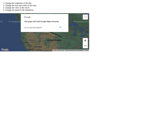GEOG3530/code22/22_06a_Animation_along_line screenshot
