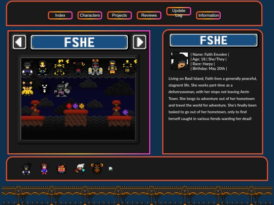 Characters screenshot