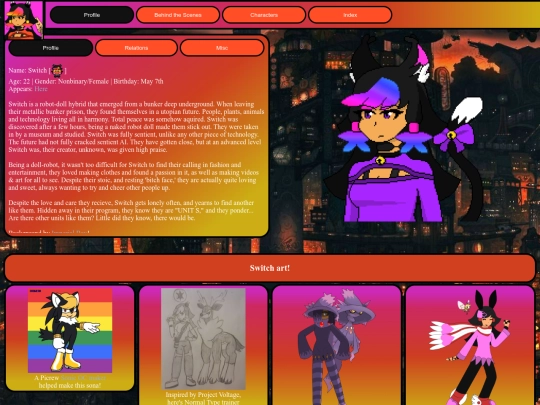 Characters/Switch screenshot