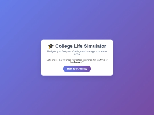 College/collegelifesim screenshot