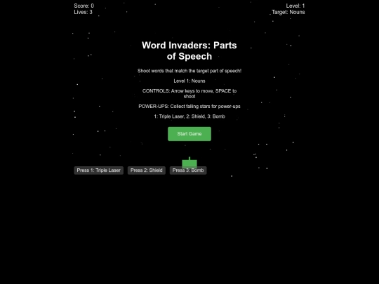 EngGames/wordinvaders screenshot