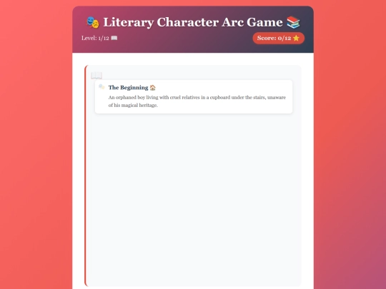 English Lit/characterarc screenshot