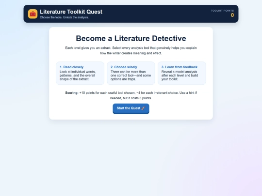 English Lit/toolkittest screenshot